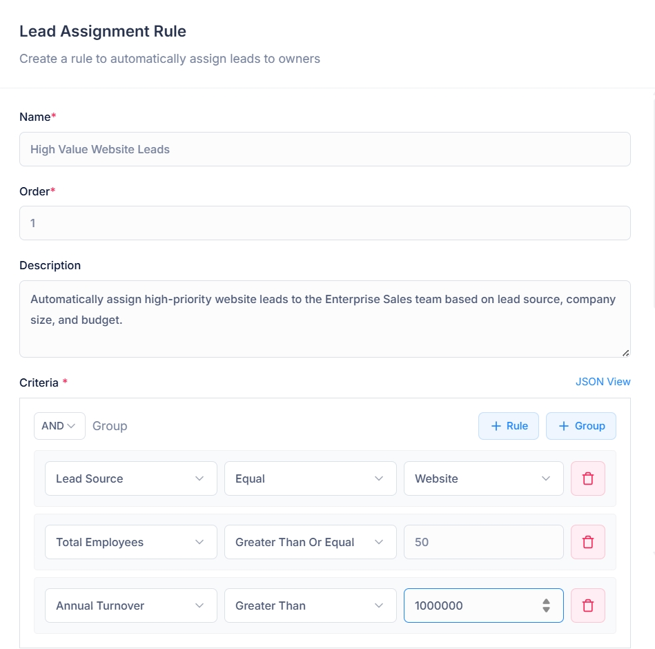 Lead Assignment