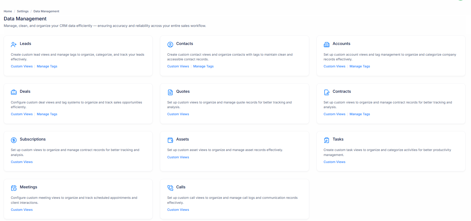 Tags work with Custom Views