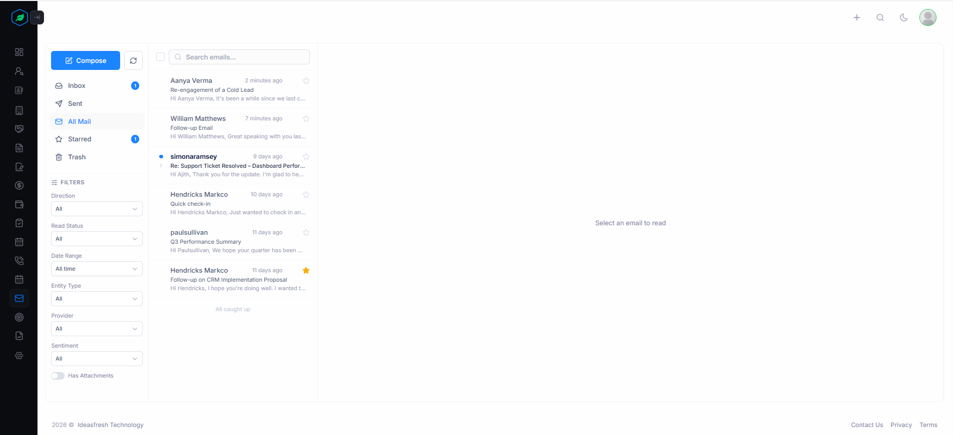 Inbox Visibility
