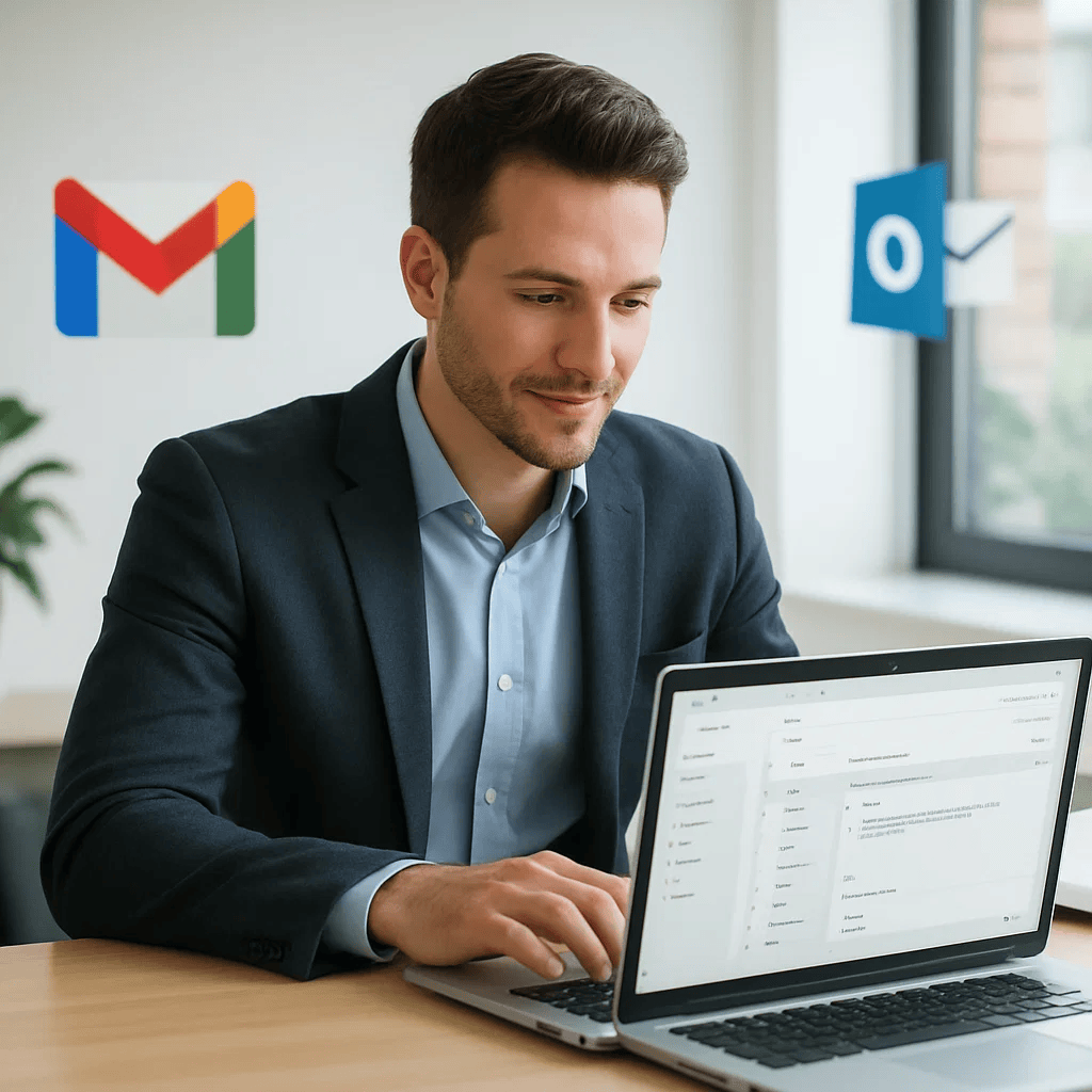 Seamless email integration with CRM contacts and lead tracking